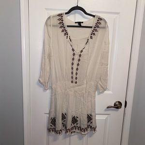 Boho embroidered dress